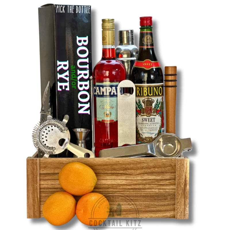 gin, classic cocktail, home bartending, unique gift idea, craft cocktail, mixology, cocktail gift set, cocktail making, Kinsey Rye Whiskey, Bittermens - Hopped Grapefruit Bitters, Bittermilk - No. 4 New Orleans Style Old Fashioned Rouge